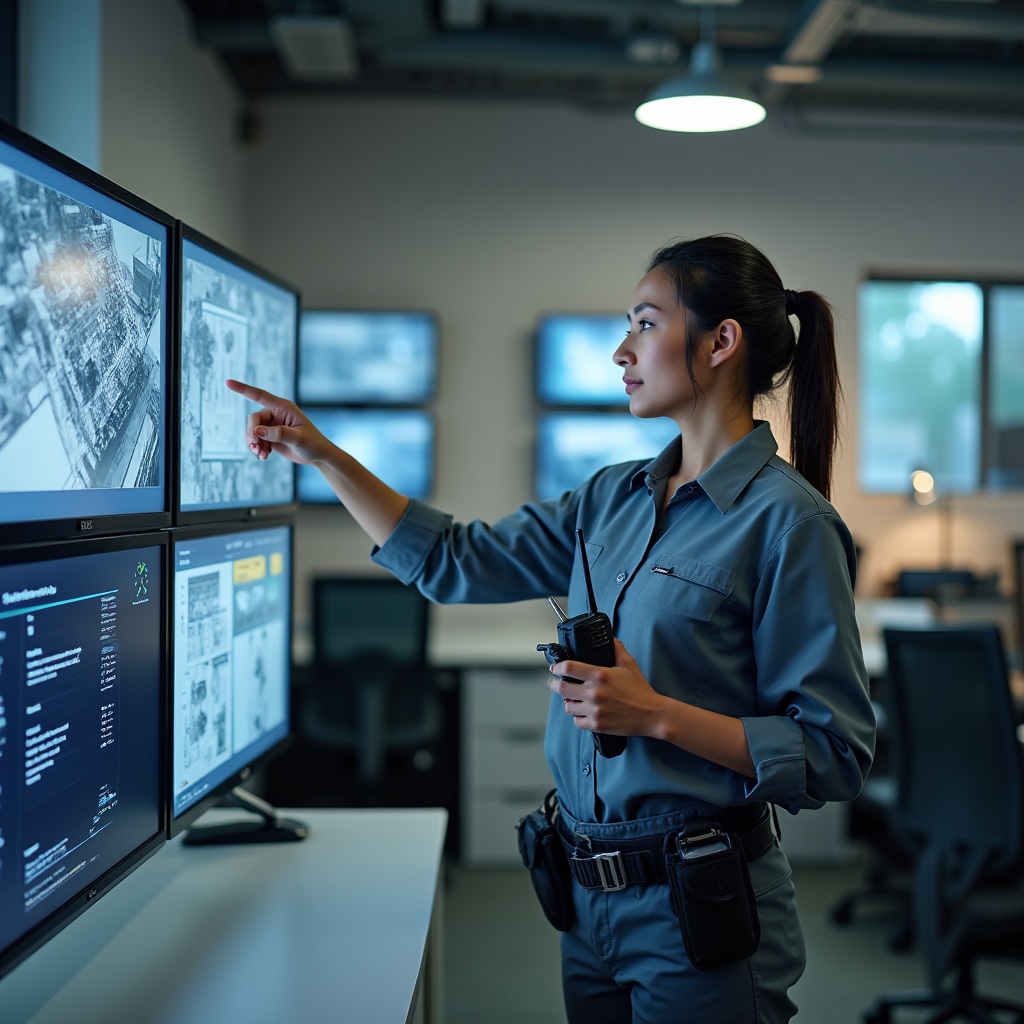 Caretaker professional at work